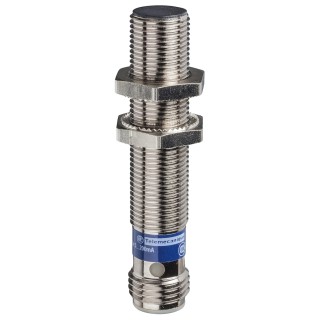 Telemecanique Sensors Inductive Proximity Sensor Threaded Barrel M12 x 1, PNP Output, 36V, 4mm Detection, Brass, XS112B3PBM12