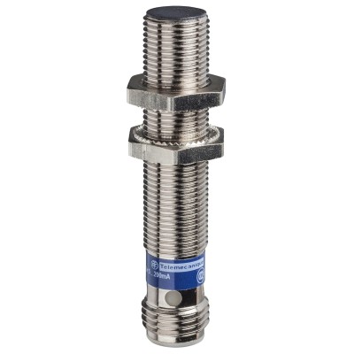 Telemecanique Sensors Inductive Proximity Sensor Threaded Barrel M12 x 1, PNP Output, 36V, 4mm Detection, Brass, XS112B3PBM12