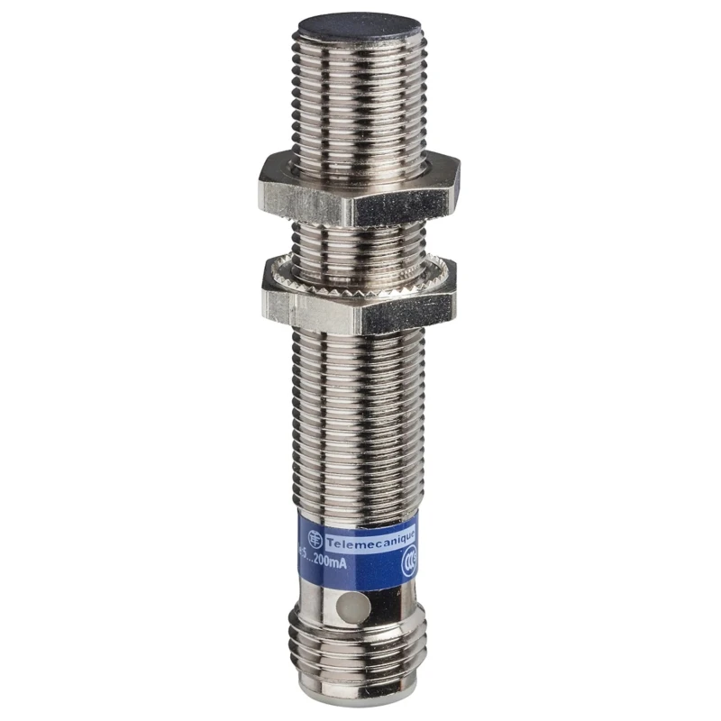 Telemecanique Sensors Inductive Proximity Sensor Threaded Barrel M12 x 1, PNP Output, 36V, 4mm Detection, Brass, XS112B3PBM12