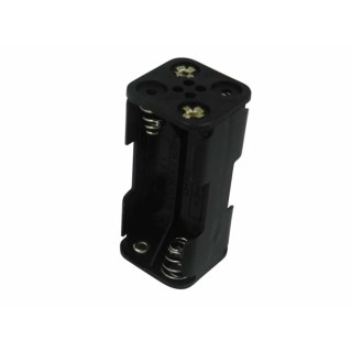 RS PRO AAA Battery Holder, 4 Cell, Solder Tag, Snap-in, Polypropylene, 53 x 24.5 x 24.5 mm, 185-4766