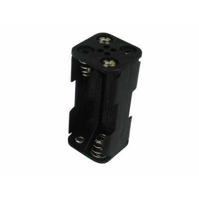 RS PRO AAA Battery Holder, 4 Cell, Solder Tag, Snap-in, Polypropylene, 53 x 24.5 x 24.5 mm, 185-4766