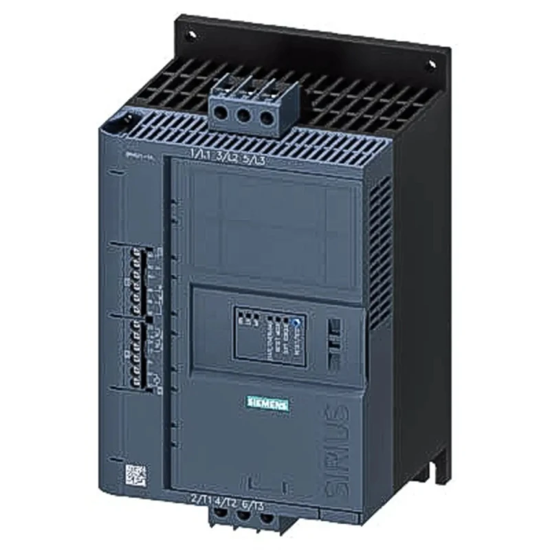 Siemens Soft Starter 3RW5217-1AC04, 480V AC, 30 kW, 3 Phase, Screw Mount, IP00