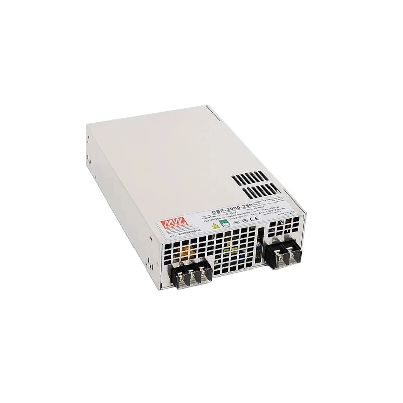 MEAN WELL Switching Power Supply 254V–264V AC Input, 120V DC Output, 25A, PFC, High Efficiency, Programmable CSP-3000-120