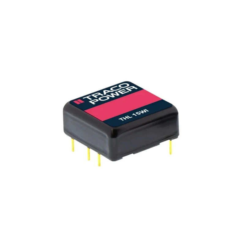 TRACOPOWER DC/DC Converter 5V 3A 15W PCB Mount Metal THL 15-4811WI