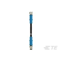 TE Connectivity Sensor Actuator Cable, 3 Way Straight Male/Female, 5000 mm, PVC Jacket, IP67, 60V T4062113003-005