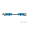 TE Connectivity Sensor Actuator Cable Male/Female 4-Way Straight to 4-Way Straight 3m Polyvinyl Chloride IP67 T4062123004-004