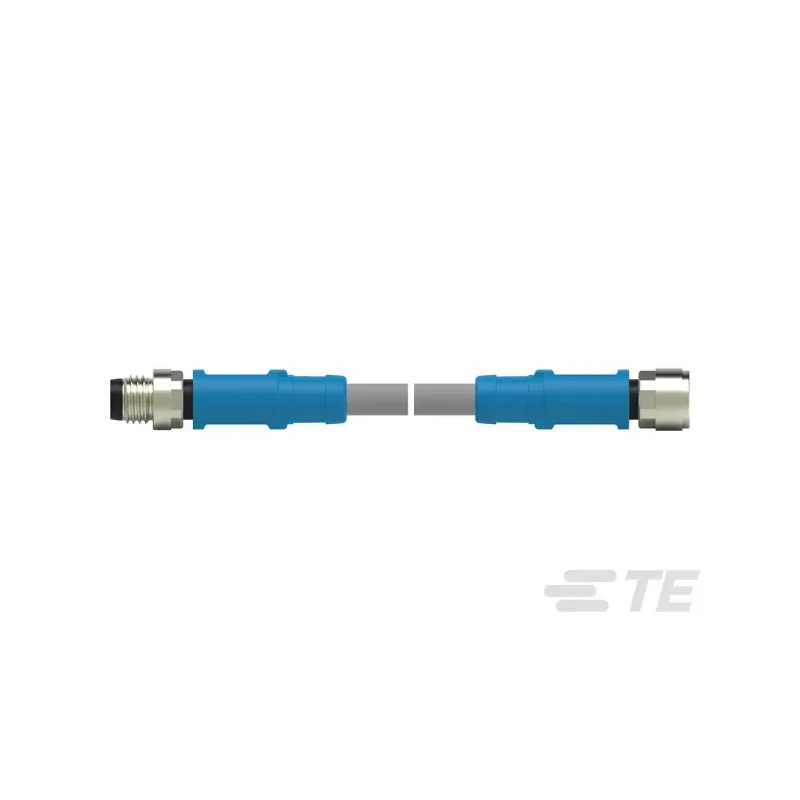 TE Connectivity Sensor Actuator Cable Male/Female 4-Way Straight to 4-Way Straight 3m Polyvinyl Chloride IP67 T4062123004-004