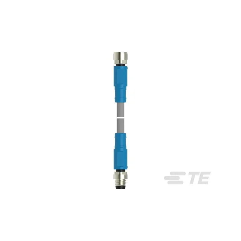 TE Connectivity Sensor Actuator Cable Male/Female 4-Way Straight to 4-Way Straight 3m Polyvinyl Chloride IP67 T4062123004-004