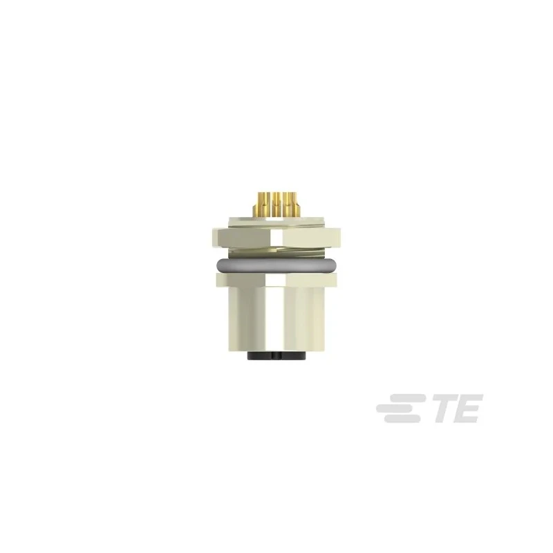 TE Connectivity Circular Connector, 8 Contacts, Female Socket, M12, Angled, Front Mount, IP67, Nylon Body T4133012081-000