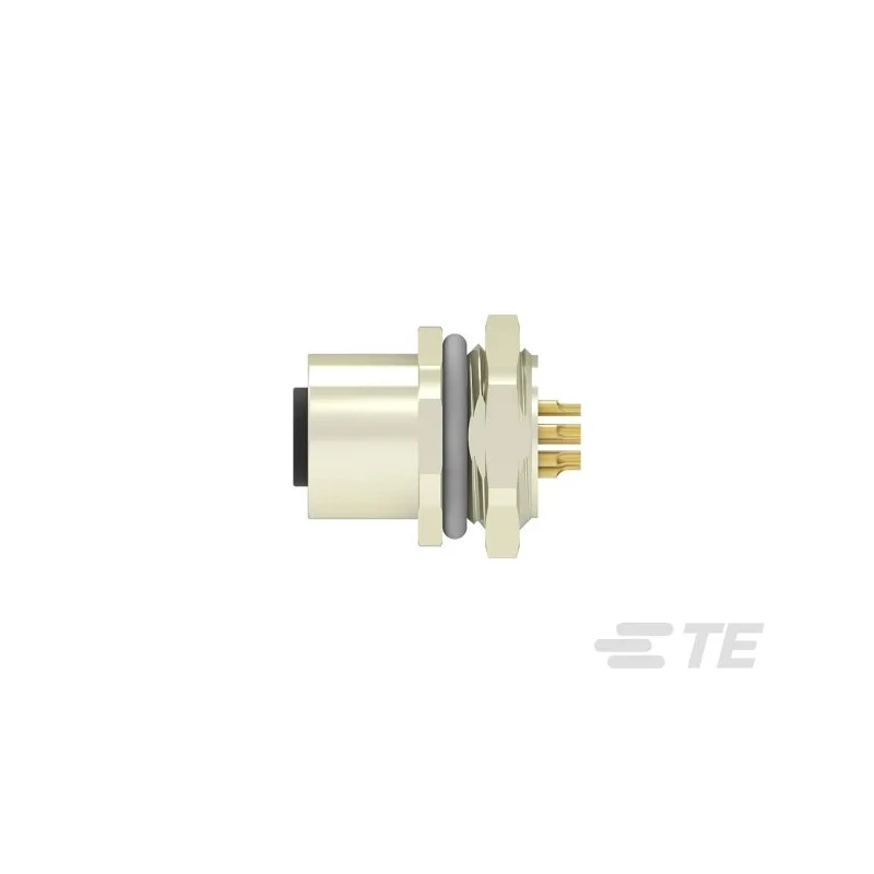 TE Connectivity Circular Connector, 8 Contacts, Female Socket, M12, Angled, Front Mount, IP67, Nylon Body T4133012081-000