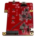 StarTech.com M2 mSATA to USB 2.0 Converter , 88 mm x 56 mm x 1.1 cm, Supports M.2 NGFF SATA SSD, Raspberry Pi PIB2M21