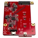 StarTech.com M2 mSATA to USB 2.0 Converter , 88 mm x 56 mm x 1.1 cm, Supports M.2 NGFF SATA SSD, Raspberry Pi PIB2M21
