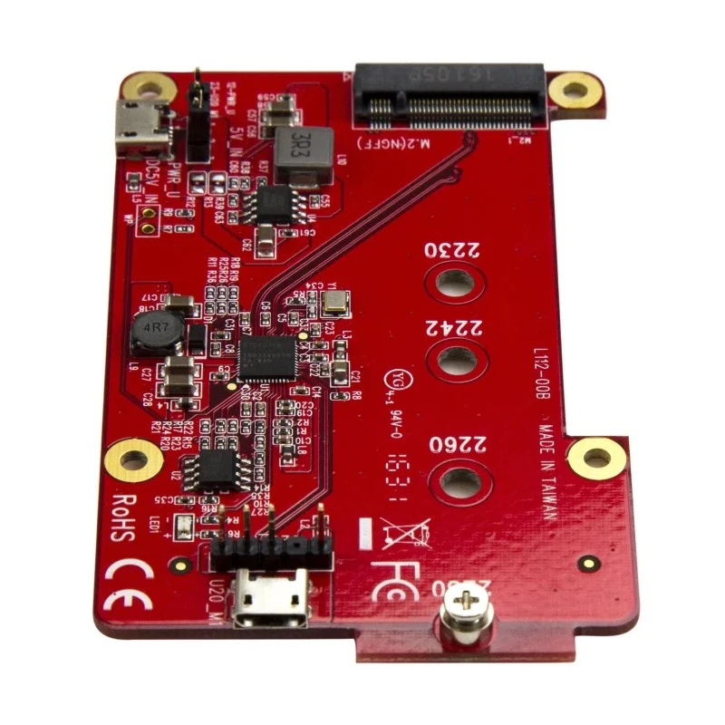 StarTech.com M2 mSATA to USB 2.0 Converter , 88 mm x 56 mm x 1.1 cm, Supports M.2 NGFF SATA SSD, Raspberry Pi PIB2M21