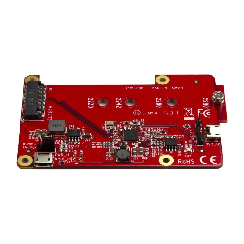 StarTech.com M2 mSATA to USB 2.0 Converter , 88 mm x 56 mm x 1.1 cm, Supports M.2 NGFF SATA SSD, Raspberry Pi PIB2M21