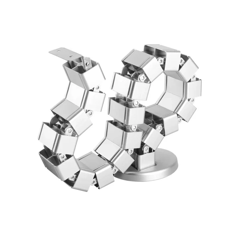 StarTech.com Silver Cable Sleeve Modular Cable Management Spine , Steel & Plastic, Adjustable, Four Channel CMVBMOD