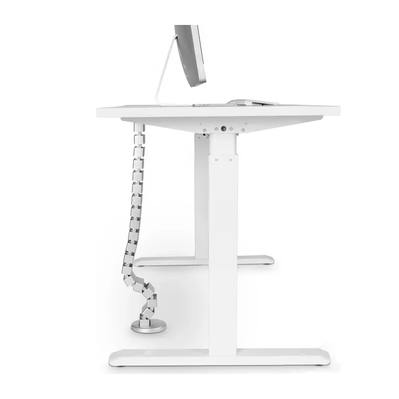 StarTech.com Silver Cable Sleeve Modular Cable Management Spine , Steel & Plastic, Adjustable, Four Channel CMVBMOD