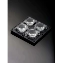 Ledil HighBay Series 4-Way LED Lens, Wide Angle, Silicone, 30° Viewing, 90x90 mm FP16310_HB-2X2MXS-M