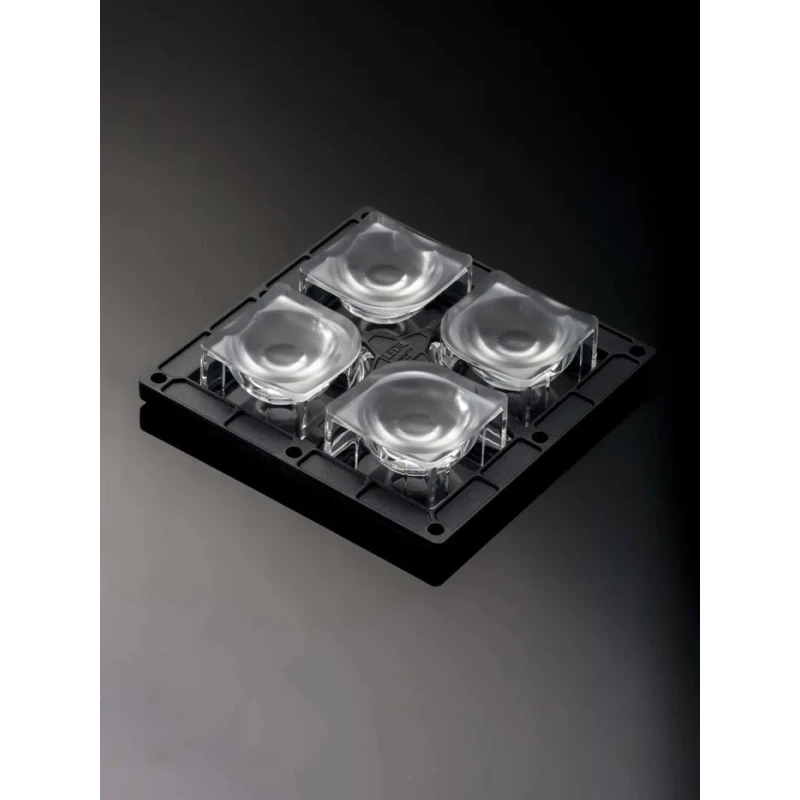 Ledil HighBay Series 4-Way LED Lens, Wide Angle, Silicone, 30° Viewing, 90x90 mm FP16310_HB-2X2MXS-M
