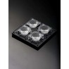 Ledil HighBay Series 4-Way LED Lens, Wide Angle, Silicone, 30° Viewing, 90x90 mm FP16310_HB-2X2MXS-M