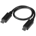 StarTech.com IC Socket USB Cable, USB 2.0, Male Micro USB Type B to Male Micro USB Type B, 203.2 mm, PVC Jacket UUUSBOTG8IN