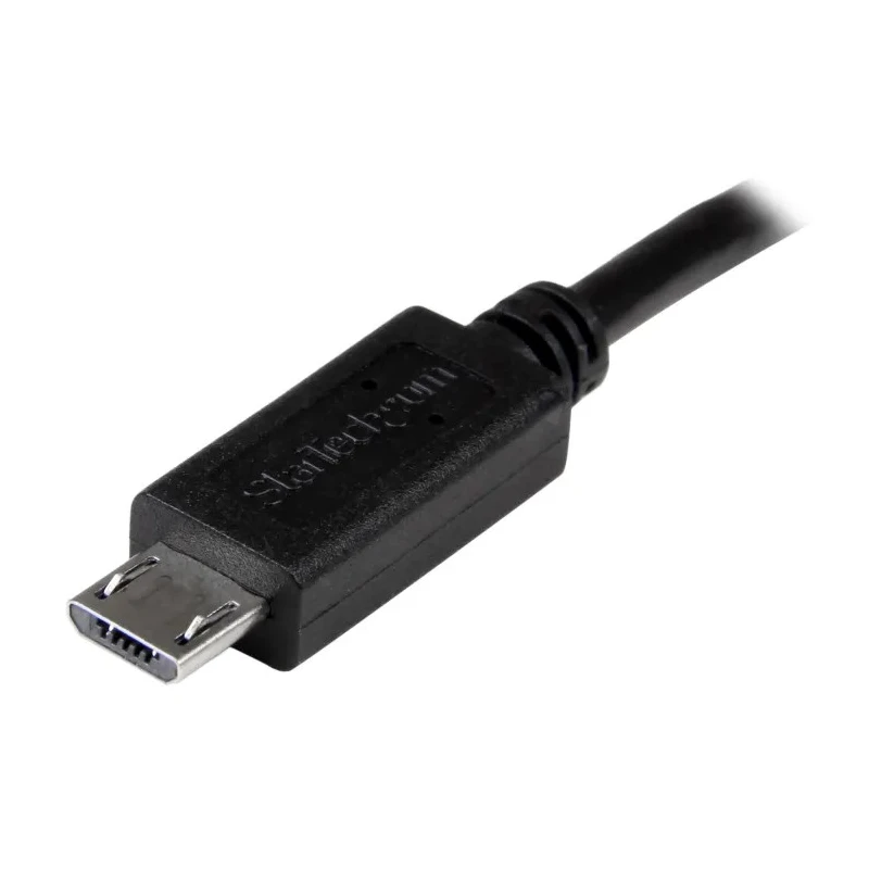 StarTech.com IC Socket USB Cable, USB 2.0, Male Micro USB Type B to Male Micro USB Type B, 203.2 mm, PVC Jacket UUUSBOTG8IN