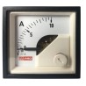RS PRO Analogue Panel Ammeter 10 A AC, 45 mm x 45 mm, 1% Accuracy, Moving Iron 186-2413