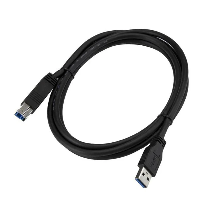 StarTech.com USB 3.0 Male USB Type A to USB 3.2 Type B Cable, 9 Pin, Black, 2m, Polyvinyl Chloride, USB3CAB2M
