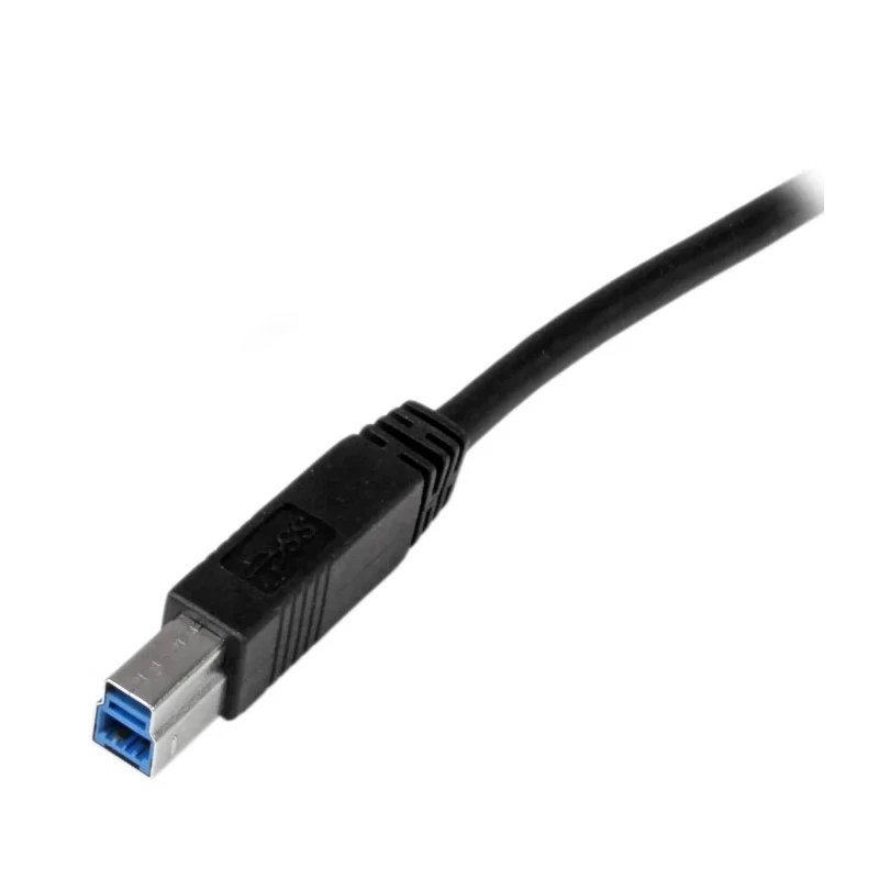 StarTech.com USB 3.0 Male USB Type A to USB 3.2 Type B Cable, 9 Pin, Black, 2m, Polyvinyl Chloride, USB3CAB2M