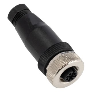 RS PRO M12 Circular Connector 4 Contacts Cable Socket Female IP67 CNF12 Series 250V 4A 186-3096