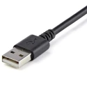 StarTech.com USB 2.0 Male USB Type A to Male Lightning Connector Black PVC Cable 3m USBLT3MB