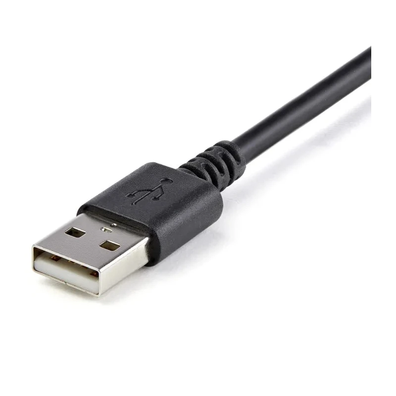 StarTech.com USB 2.0 Male USB Type A to Male Lightning Connector Black PVC Cable 3m USBLT3MB