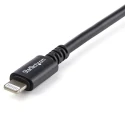StarTech.com USB 2.0 Male USB Type A to Male Lightning Connector Black PVC Cable 3m USBLT3MB