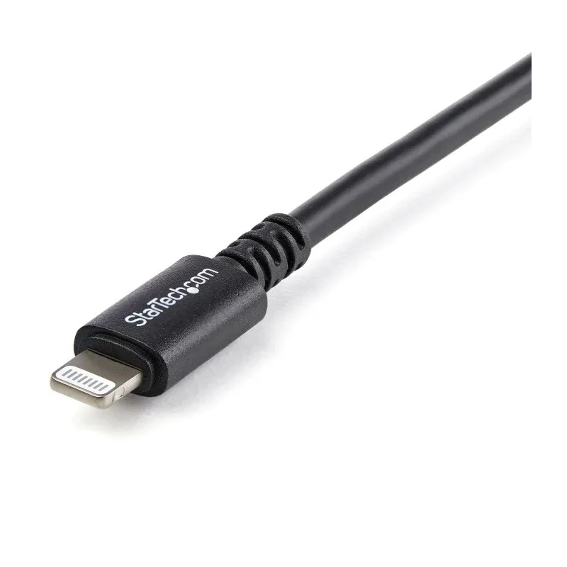 StarTech.com USB 2.0 Male USB Type A to Male Lightning Connector Black PVC Cable 3m USBLT3MB
