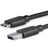 StarTech.com USB 3.0 Cable, Male USB Type A to Male Micro USB Type B, 2m, Black, Polyvinyl Chloride Jacket USB3AUB2MS