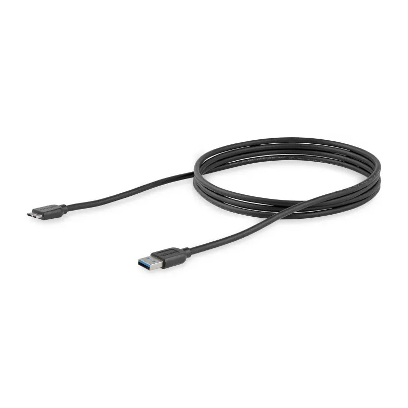 StarTech.com USB 3.0 Cable, Male USB Type A to Male Micro USB Type B, 2m, Black, Polyvinyl Chloride Jacket USB3AUB2MS