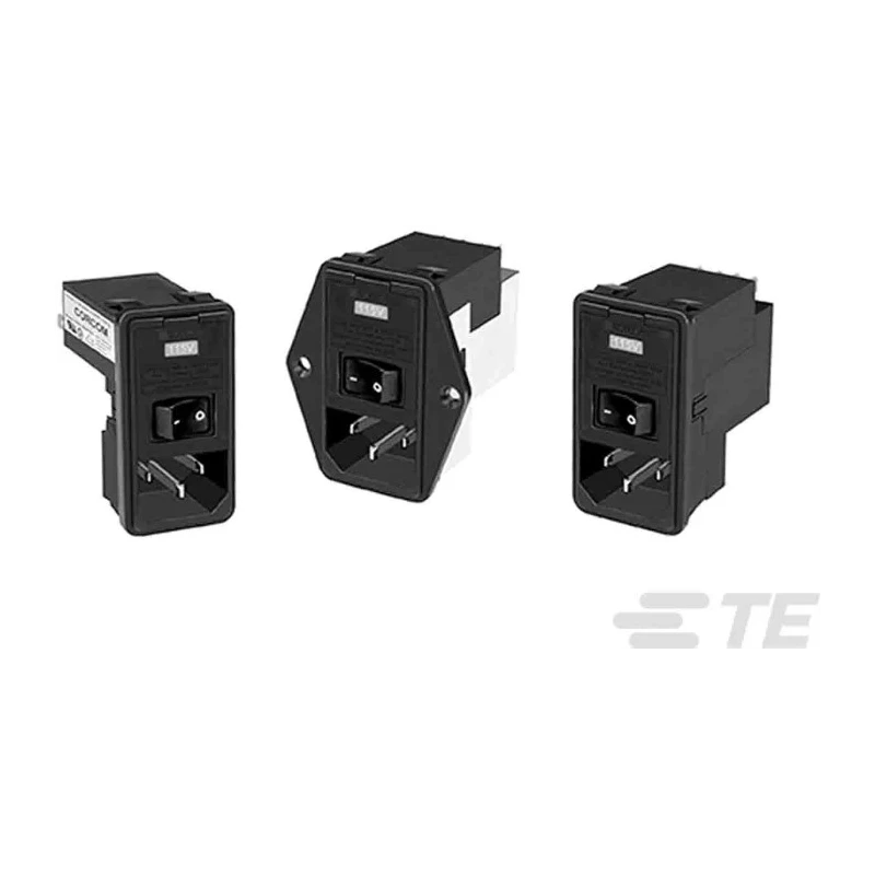 TE Connectivity Flange IEC Filter Male 250V AC 10A Corcom P Series PE0S0DLXC