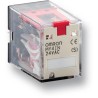 Omron DIN Rail Power Relay 220V AC/240V AC 4PDT 3A Screw Terminal MY Series MY4IN-GS AC220/240