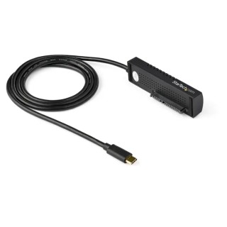 StarTech.com USB C to SATA Adapter USB31C2SAT3, 2.5 in & 3.5 in Drive Support, USB 3.1 Gen 2, 87x25x20 mm, Single Drive, RoHS