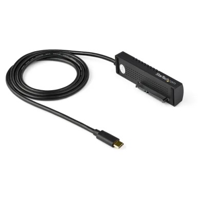 StarTech.com USB C to SATA Adapter USB31C2SAT3, 2.5 in & 3.5 in Drive Support, USB 3.1 Gen 2, 87x25x20 mm, Single Drive, RoHS