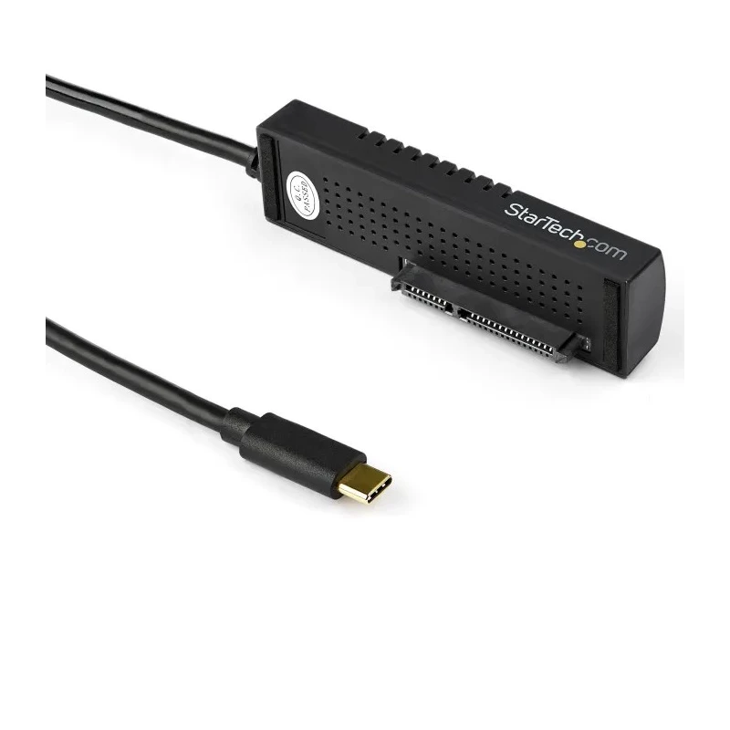 StarTech.com USB C to SATA Adapter USB31C2SAT3, 2.5 in & 3.5 in Drive Support, USB 3.1 Gen 2, 87x25x20 mm, Single Drive, RoHS