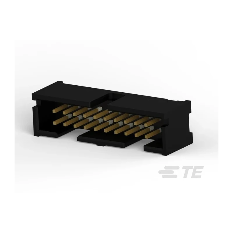 TE Connectivity AMP-LATCH Series PCB Header, 20 Contacts, 2.54 mm Pitch, 2 Row, Straight, Shrouded 103308-5