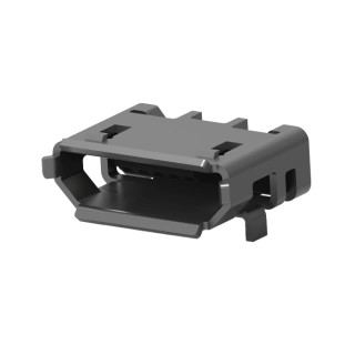 TE Connectivity Right Angle Surface Mount Micro USB Type B Female Connector 1 Port USB 2.0 1.8A 30V 2013499-1