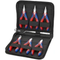 Knipex Electronic Plier Case Set, 6 Pieces, Mixed Plier Types, Precision Tweezers, Compact Case, 00 20 16