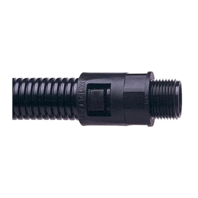 Adaptaflex Conduit Fitting, 16 mm Nominal Size, M16 Thread, Polyamide 66, Black, IP66, Pack of 7TCA296000R0350 AL16/M16/A/BL