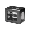 StarTech.com 9U Wall-Mount Server Cabinet, Steel, Black, Opaque Door, 600 x 450 x 511 mm, 90kg Max Load RK9WALM