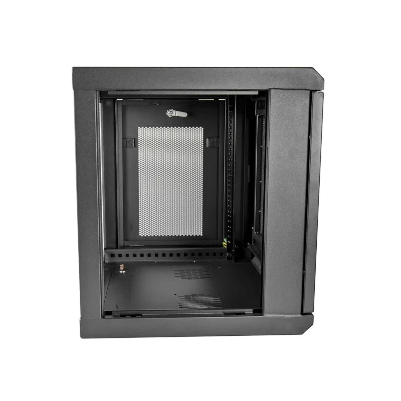 StarTech.com 9U Wall-Mount Server Cabinet, Steel, Black, Opaque Door, 600 x 450 x 511 mm, 90kg Max Load RK9WALM