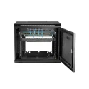 StarTech.com 9U Wall-Mount Server Cabinet, Steel, Black, Opaque Door, 600 x 450 x 511 mm, 90kg Max Load RK9WALM