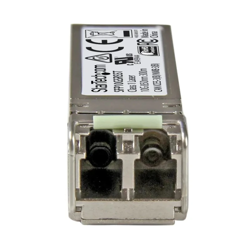 StarTech.com LC Multimode Fibre SFP Transceiver Module, Full Duplex, 10Gbps, 850nm, LC Interface, SFP10GSRSST