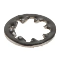 RS PRO Stainless Steel Internal Tooth Shakeproof Washer M4 DIN 6797J Plain A2 Grade 187-0585