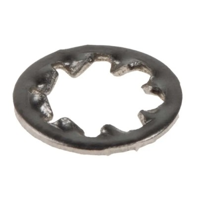 RS PRO Stainless Steel Internal Tooth Shakeproof Washer M4 DIN 6797J Plain A2 Grade 187-0585